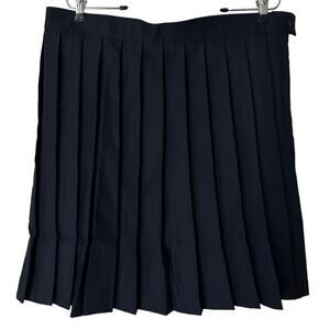 French Toast NWT Women's Navy Blue Pleated School Uniform Skirt Size 16 Clueless